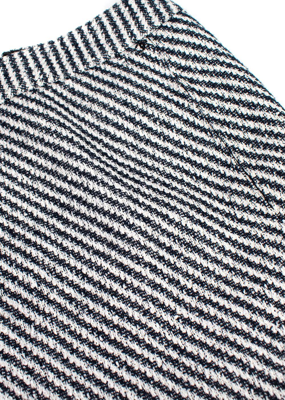 Chanel Black & White Tweed Mini Skirt