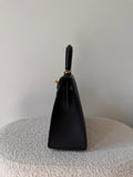 Kelly 25cm Black Epsom GHW
