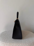 Kelly 25cm Black Epsom GHW