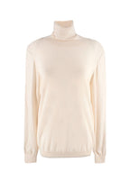 LouLou Studio Cream Wool Turtleneck Sweater