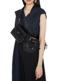 JW Anderson Black Leather Multi Pocket Cross Body Bag