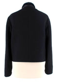 3.1 Phillip Lim Black & Midnight Blue Shearling Wool Jacket