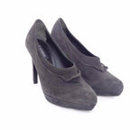 JIL SANDER Grey Suede Ankle Boots