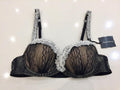 Chantal Thomass Tulle & Lace Frill Half Cup Bra & Brief Set