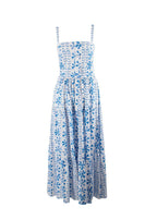 Borgo De Nor Floral Vine Jimena Printed Cotton Midi Dress