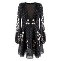 Giambattista Valli x H&M Black Lace Floral Embroidery Dress