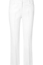 Michael Kors White Crepe Cropped Trousers