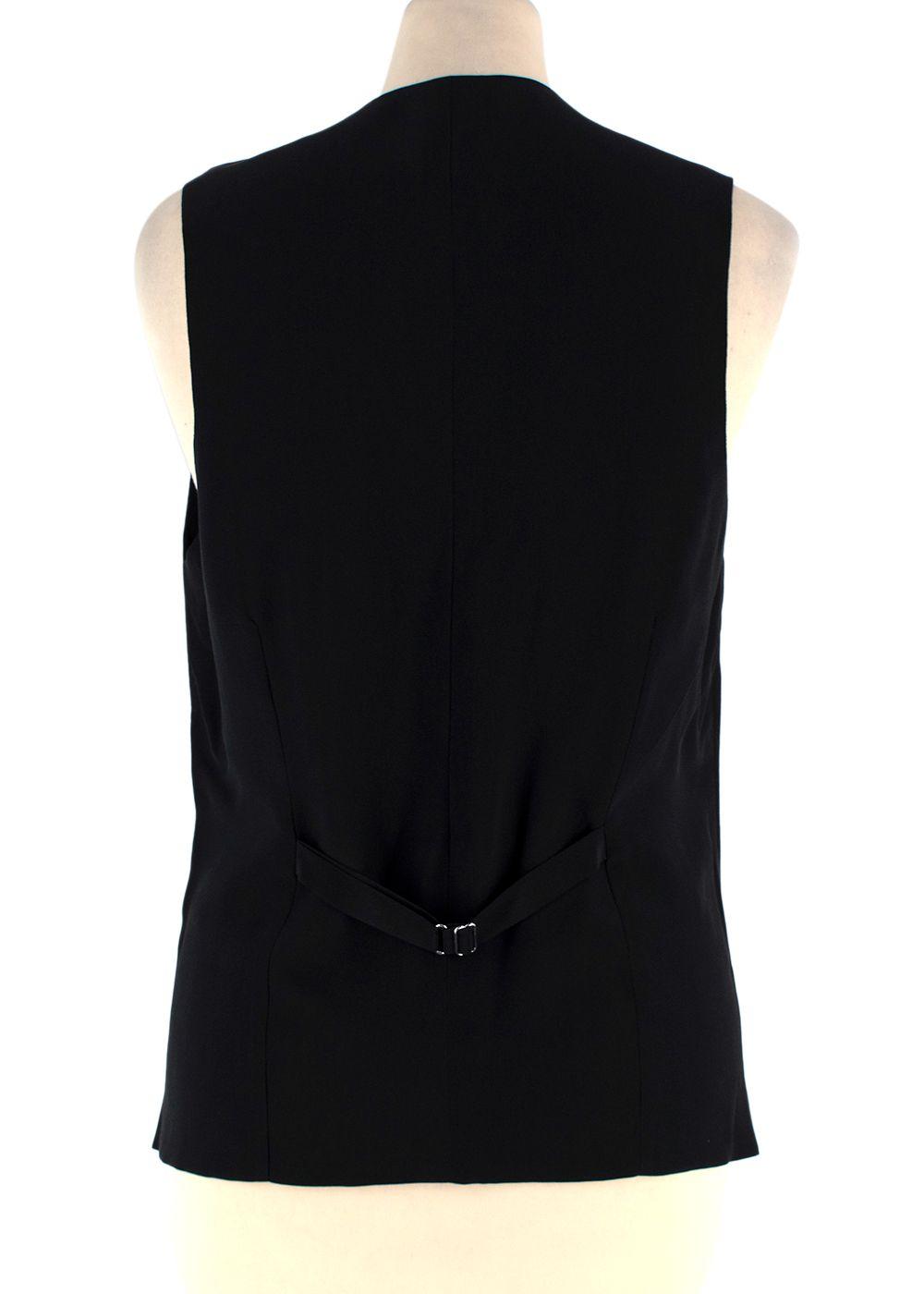 Petar Petrov Black Wyck Wool-Blend  Waistcoat