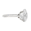 Verde 3ct IGI Certified Lab-grown Oval Cut Diamond Ring