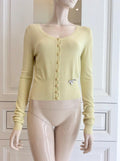 Blumarine Lemon Yellow Cardigan