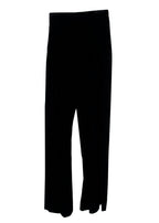 Saint Laurent Edition Soir Black Velvet Wide Leg Trousers
