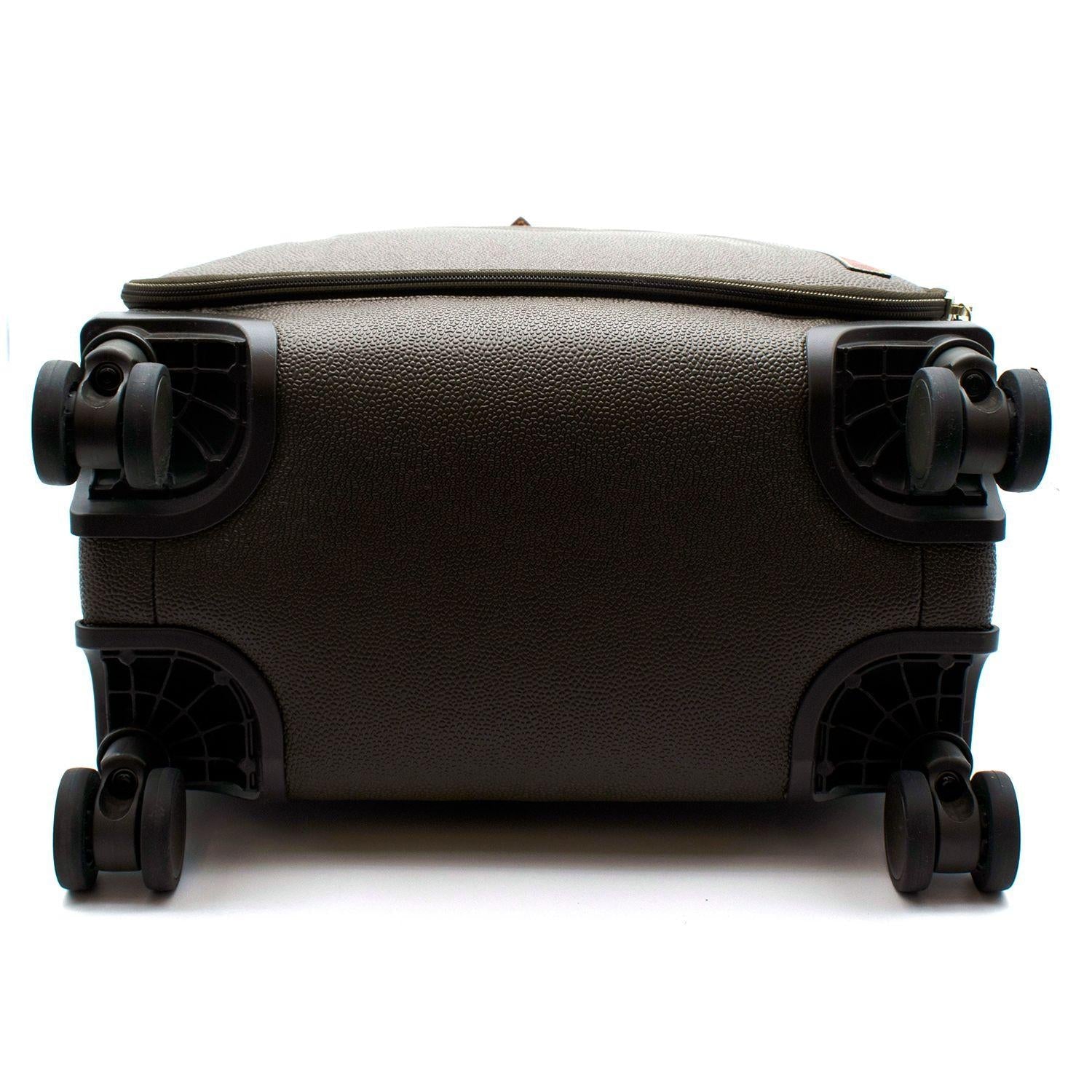Mulberry Heritage Eco Scotchgrain 4-wheel suitcase