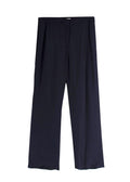 Serena Bute Navy Trousers with Contrast Stitching