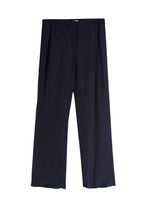 Serena Bute Navy Trousers with Contrast Stitching