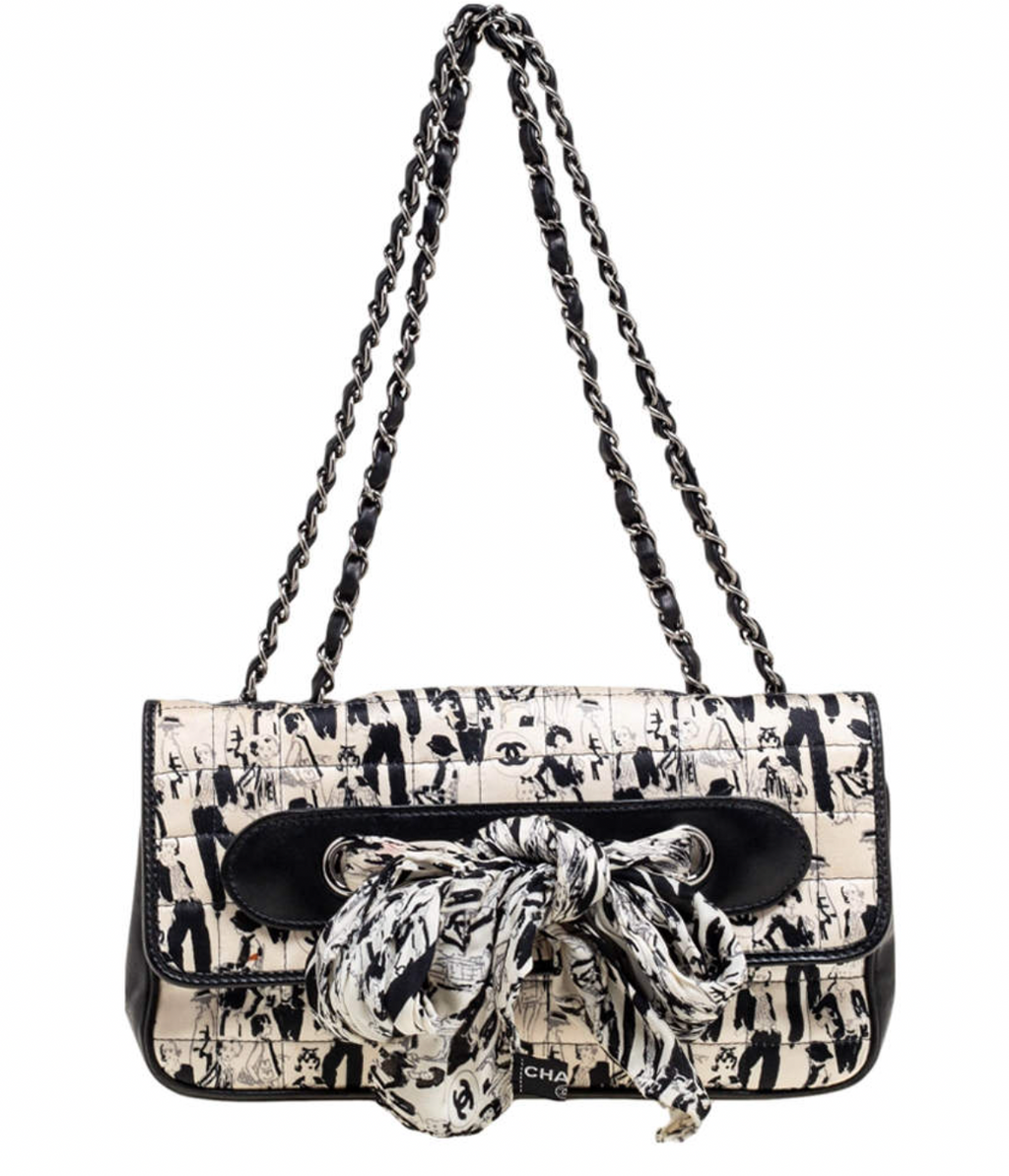 Limited Edition Silk Printed Chocolate Bar Scarf Shoulder Bag