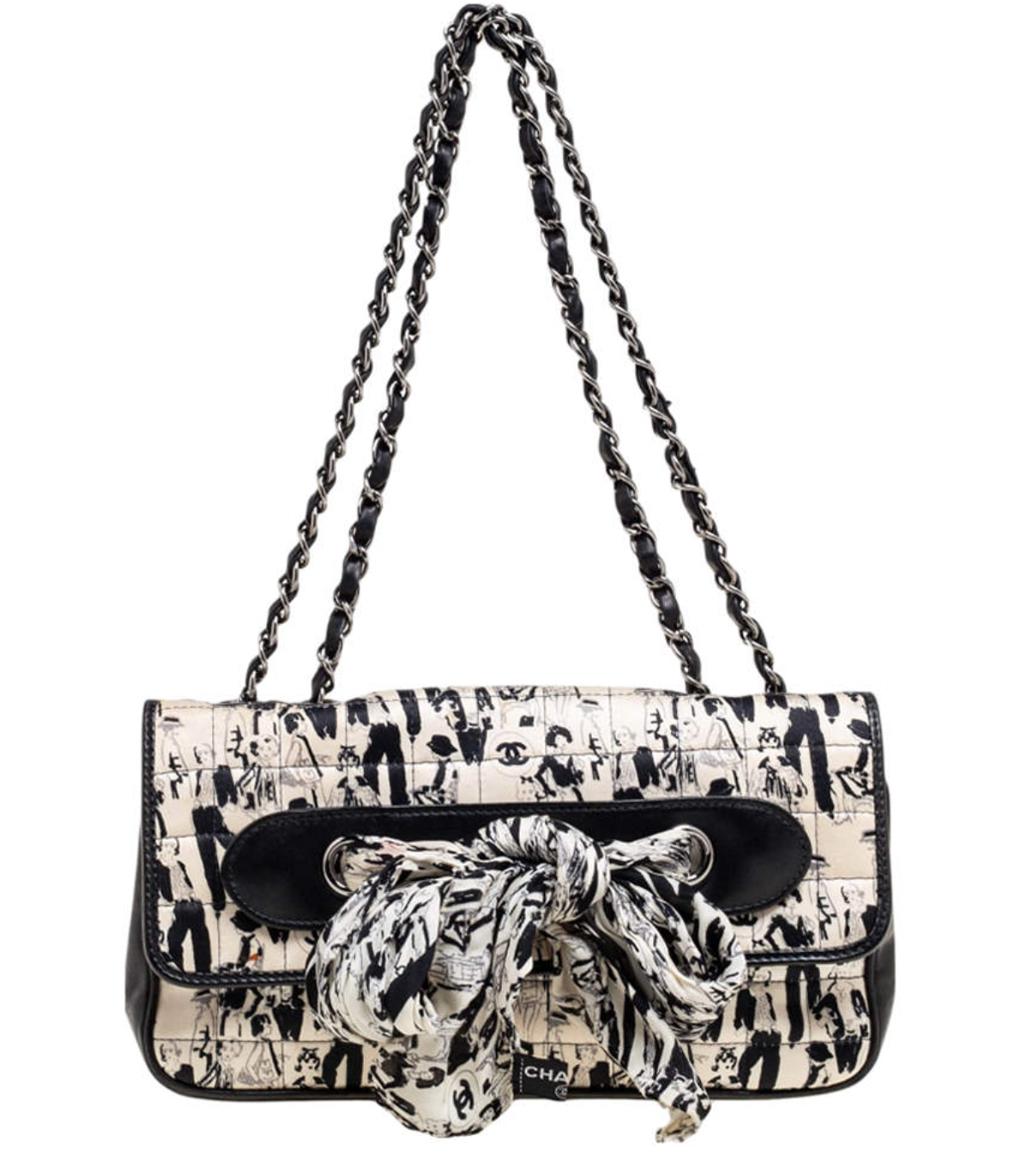 Limited Edition Silk Printed Chocolate Bar Scarf Shoulder Bag