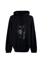 Hermes Dark Navy Hoodie with Leather Detail
