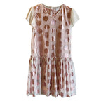 Stella McCartney Kids 12Y Pink Ruffled Shell Print Dress