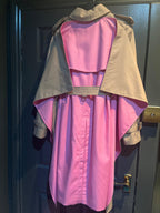 Burberry Soft Fawn Cape Trench Coat with Contrast Detail