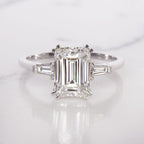 Verde 2ct Emerald Cut Lab Grown IGI Diamond Ring