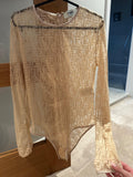 Beige FF Lace Bodysuit