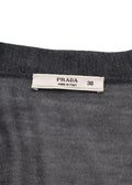 Prada Grey Super Fine Knit Cardigan