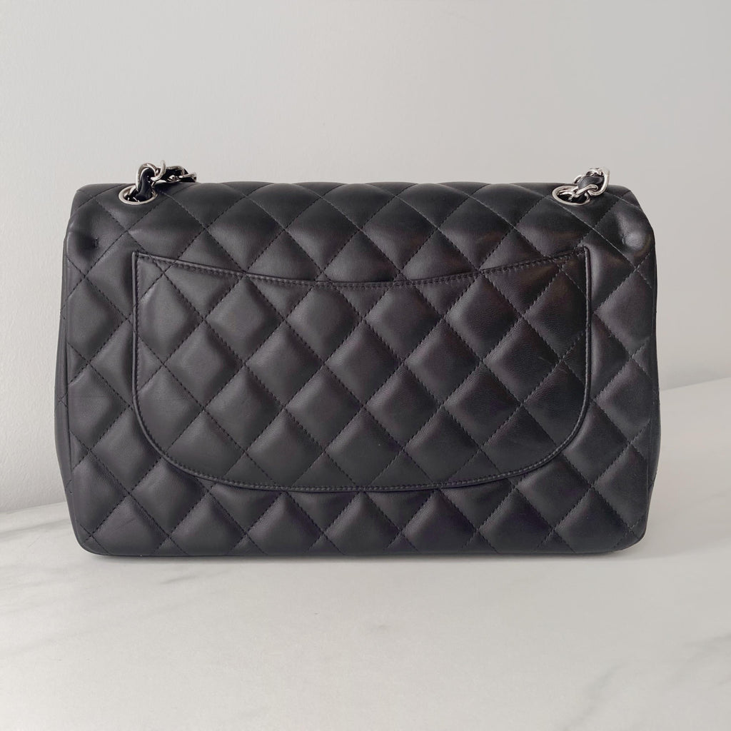 Quilted Lambskin Classic Jumbo Double Flap