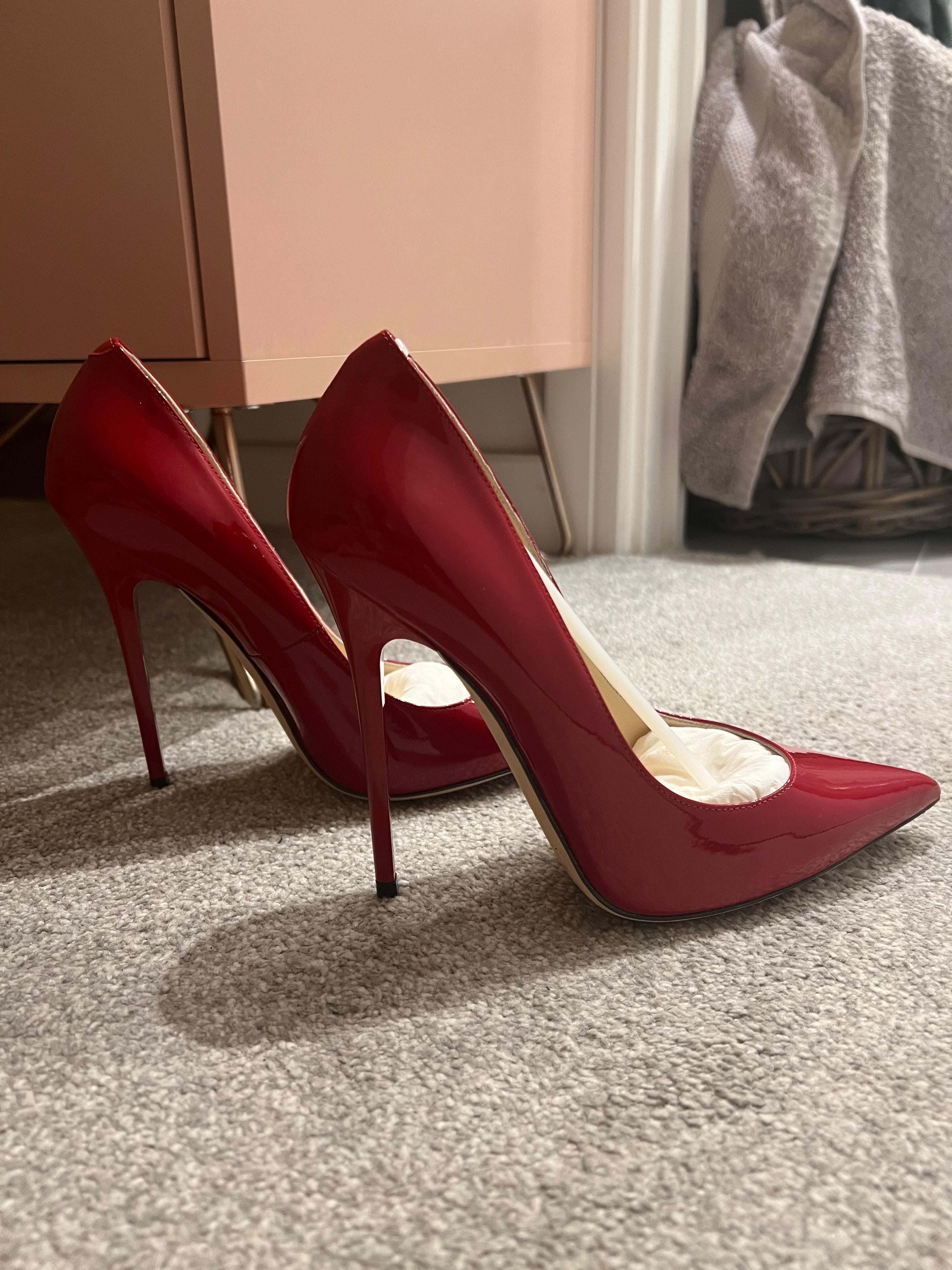 Red Patent Anouk 120mm Pumps