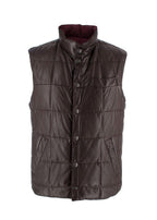 Brunello Cucinelli Brown And Burgundy Reversible Gilet