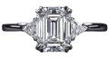 Verde 2ct IGI Certified Lab-grown Emerald Cut Diamond Ring