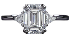 Verde 2ct IGI Certified Lab-grown Emerald Cut Diamond Ring