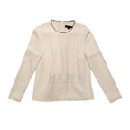 Alexander Wang Ecru Embellished Collar Top