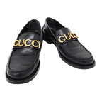 Gucci Black Leather Gucci Loafers