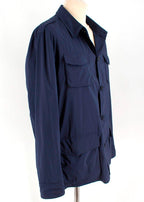 navy nylon lightweight jacket