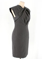 Gucci Grey Wool Tailored Dress