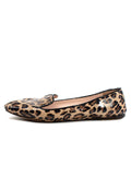 Prada Leopard Print Patent Leather Ballerinas