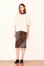 Elizabeth & James Leopard Print Adina Skirt