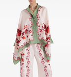 La Double J Foulard Silk Twill Shirt Woodland Placee