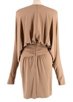 Alexandre Vauthier Batwing Sleeve Draped Mini Dress