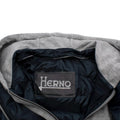 Herno Navy Hooded Hybrid Quilted Jacket