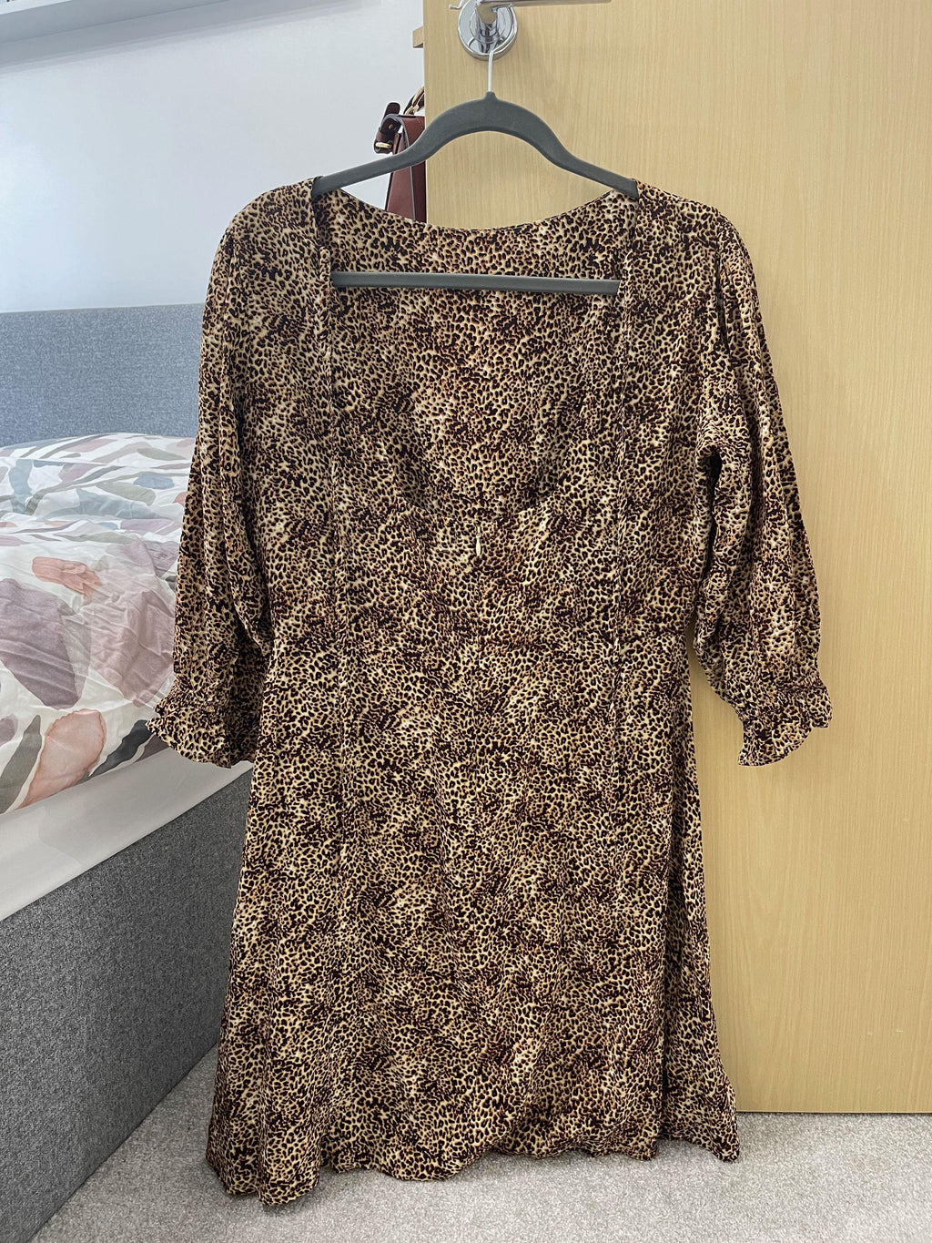 Leopard print cotton Fontaine dress