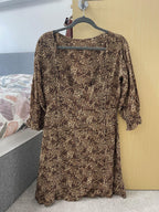 Leopard print cotton Fontaine dress