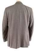 beige & black basketweave cashmere blazer