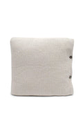 Brunello Cuccinelli Stone Cashmere-Blend Knitted Cushion, 40x40cm