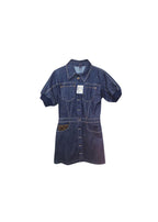 indigo denim shirt dress
