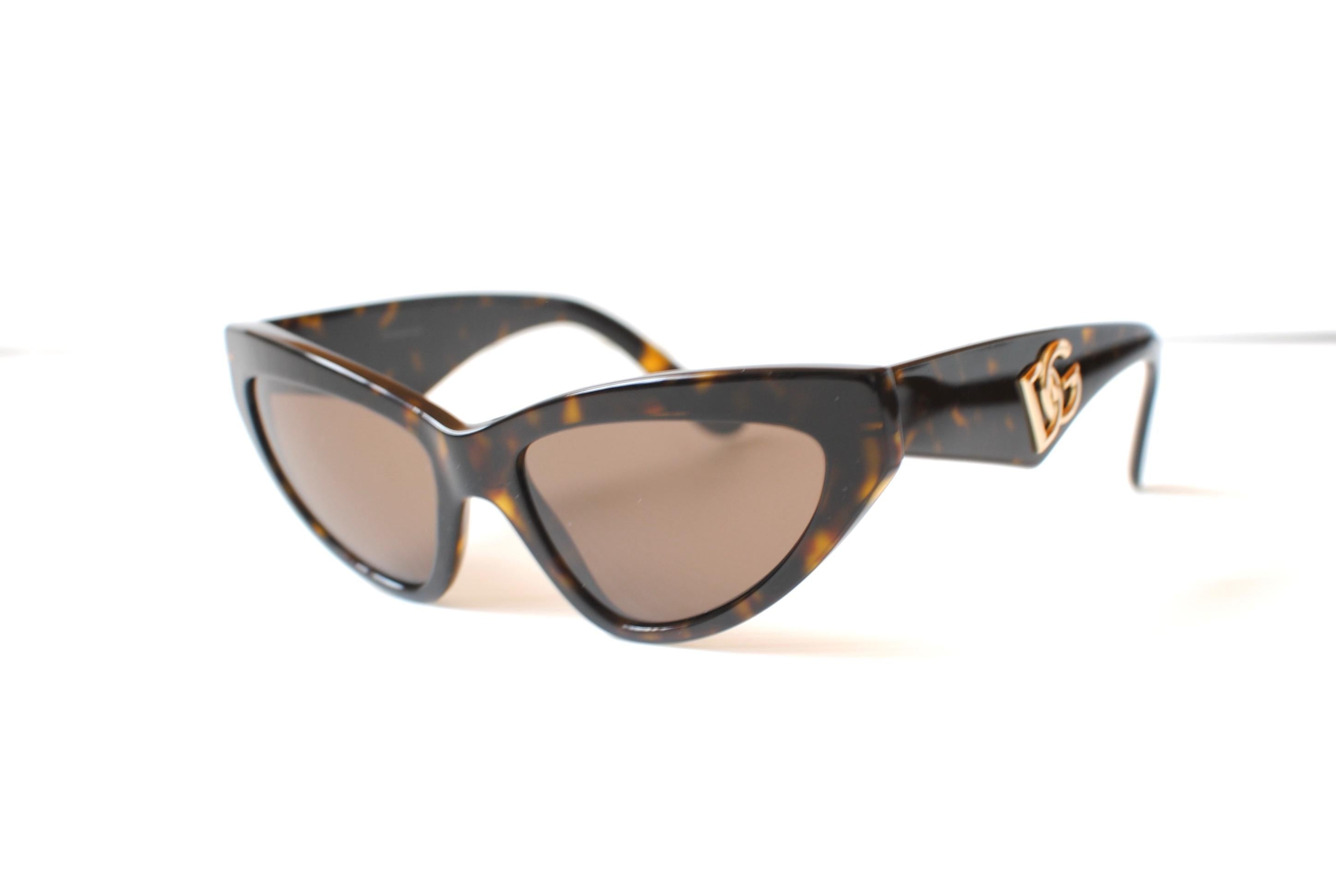 Dolce & Gabbana Tortoiseshell Cat Eye Sunglasses