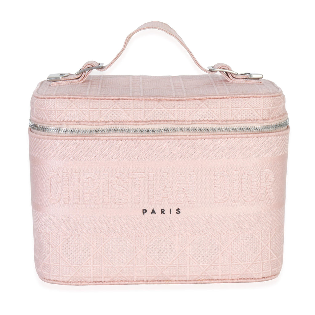 Dior Canvas Embroidered Cannage DiorTravel Vanity Case