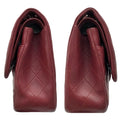 Chanel Burgundy Caviar Leather Jumbo Double Flap Bag