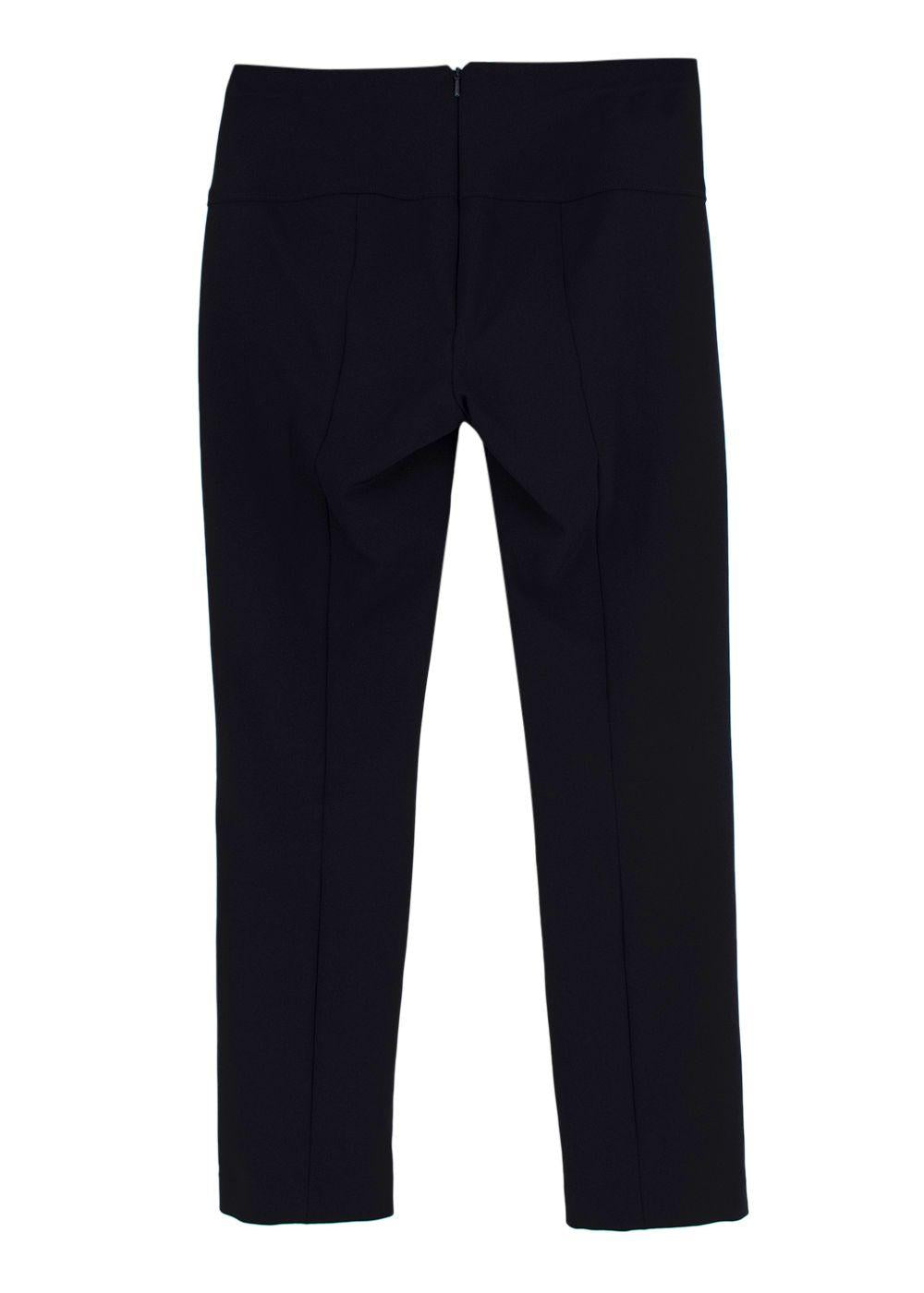 Veronica Beard Navy Cropped Leggings