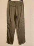 Jonathan Simkhai Olive Satin Cargo Pants